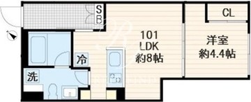 フレア世田谷3 101 間取り図