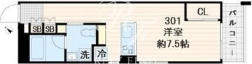 フレア世田谷3 301 間取り図