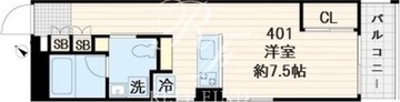 フレア世田谷3 401 間取り図