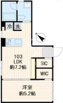 フレア世田谷3 103 間取り図