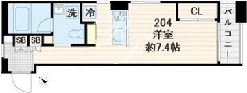 フレア世田谷3 204 間取り図