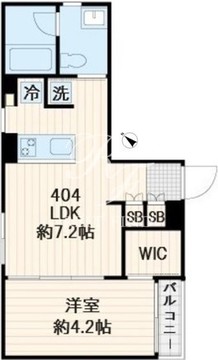 フレア世田谷3 404 間取り図