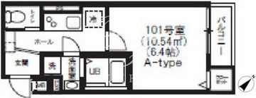 向島テラス 101 間取り図