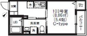 向島テラス 103 間取り図
