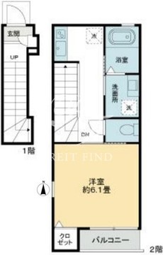 コンフォート明大前 206 間取り図