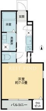 コンフォート明大前 101 間取り図