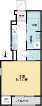 コンフォート明大前 105 間取り図