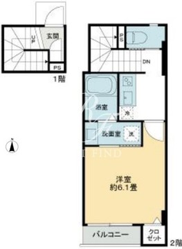 コンフォート明大前 202 間取り図