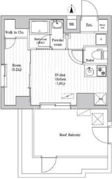 中野新井薬師レジデンス 403 間取り図