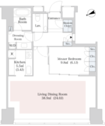 セントラルパークタワー・ラ・トゥール新宿 4104 間取り図