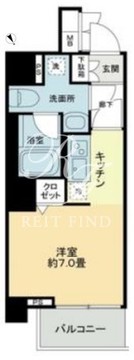 KDA品川大崎 203 間取り図
