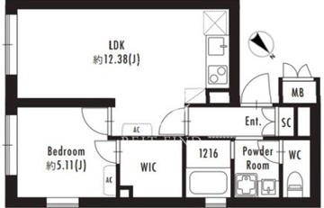 ファーレ西荻窪 202 間取り図