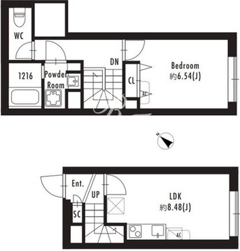 ファーレ西荻窪 402 間取り図