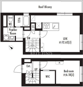 ファーレ西荻窪 403 間取り図