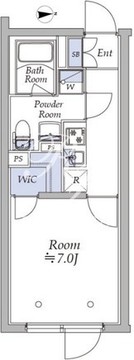アトリオフラッツ中野新井薬師 303 間取り図