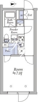 アトリオフラッツ中野新井薬師 403 間取り図