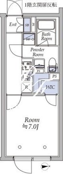 アトリオフラッツ中野新井薬師 101 間取り図