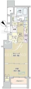 アネーロ銀座 1004 間取り図