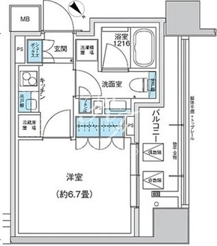 ザ・パークハウス浅草橋タワーレジデンス 409 間取り図