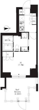 大森ウエスト 208 間取り図