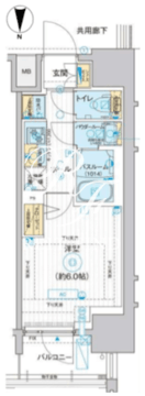 エスタート品川南大井 816 間取り図