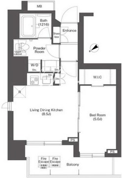 コンフォリア新中野 809 間取り図