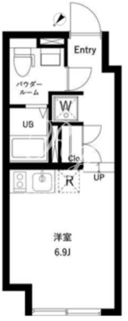 オーキッドレジデンス代々木 W-201 間取り図
