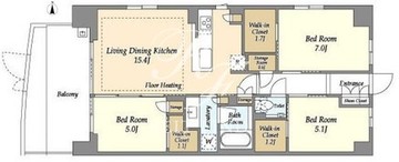 ドゥーエ町屋 101 間取り図