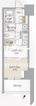 クロスレジデンス高田馬場 903 間取り図