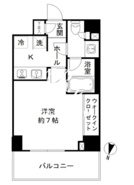 JP noie 亀戸 512 間取り図