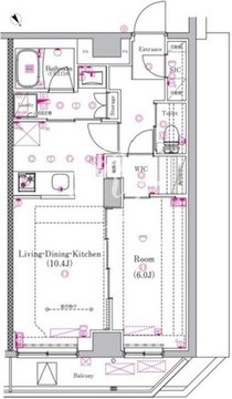 リルシア品川中延 603 間取り図