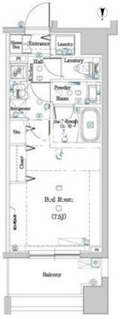 ディップス神楽坂 1205 間取り図