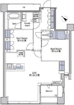 プレミスト赤坂檜町公園 504 間取り図