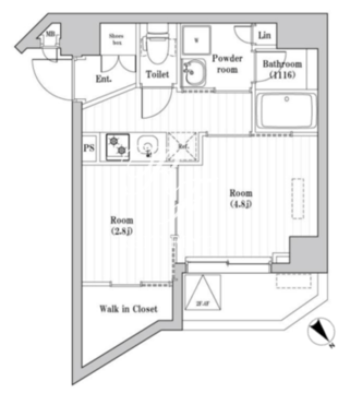 レジデンス北大塚 207 間取り図