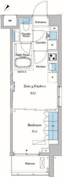 ルフォンプログレ中野富士見町 206 間取り図