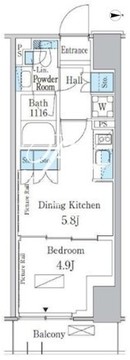 パークアクシス新宿百人町 332 間取り図