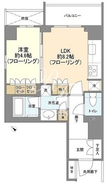 リビオレゾン新虎通り 706 間取り図