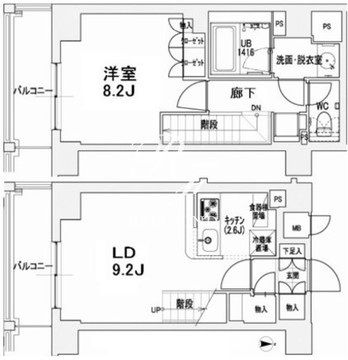 エスティメゾン王子 1501 間取り図