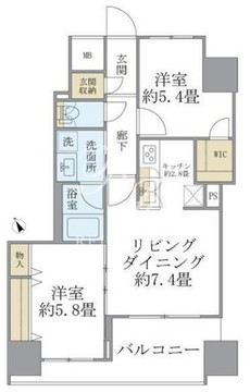 エミリブ東長崎 1001 間取り図