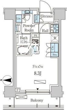 CORVAL大森 605 間取り図