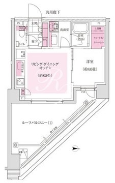 ディームス東陽町 507 間取り図