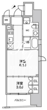 ウィーヴプレイス浅草サウス 404 間取り図