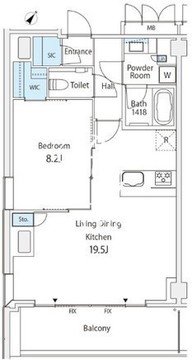 青朋レジデンス 1204 間取り図