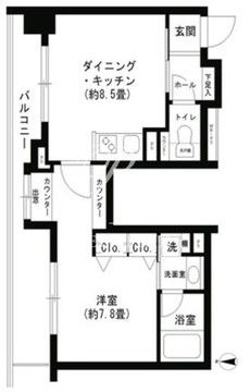 クリオ文京小石川 1204 間取り図