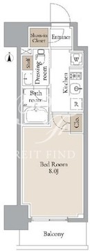 JMFレジデンス浅草橋三丁目 203 間取り図