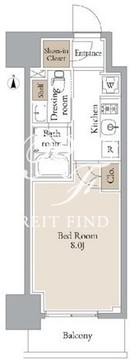 JMFレジデンス浅草橋三丁目 303 間取り図