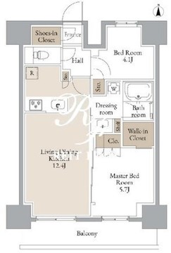 JMFレジデンス浅草橋三丁目 1301 間取り図