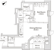 カスタリア目黒かむろ坂 806 間取り図