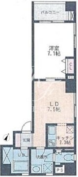スクエアードコート日本橋人形町 403 間取り図