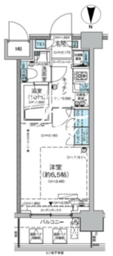 レジディア蒲田5 703 間取り図